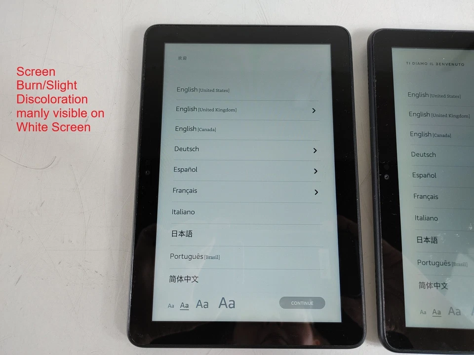 Lot Of 3 Amazon K72LL4 Fire HD 8 " 10th Gen 32GB " Per Parti Solo " - Immagine 4 di 4