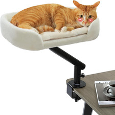 Cat Desk Bed for Indoor Cats, Cat Bed for Desk Supports up to 50 Lbs, 360  Rotat