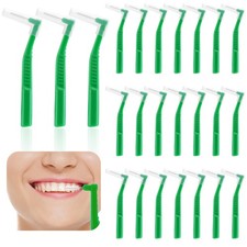 25Pcs Interdental Brushes,L-Shaped Interdental Brushes Angled Interdental Brushe