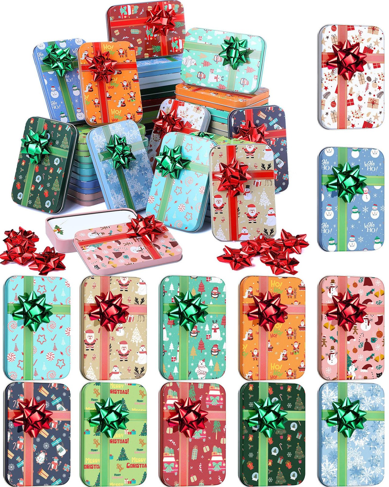 Metal Gift Card Box Tins Holders With Lids And Flower...