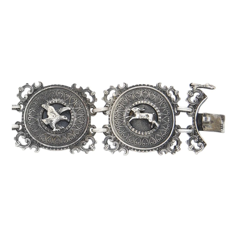 Second Hand Trachten Armband echt Silber 925, Jagdschmuck, wie neu 25324570 getr - Bild 3 von 4