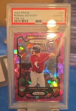 2024 Panini Prizm - Roman Anthony #49 Pink Ice Prizm (RC)