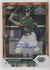 2023 Topps Pro Debut Chrome Orange Lava Refractor 6/25 Justin Boyd Auto 8h7