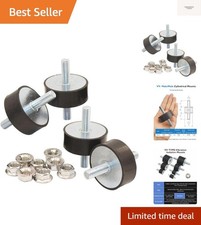 M10 Rubber Vibration Isolator Mounts Double Stud Shock Absorber Isolation Ant...