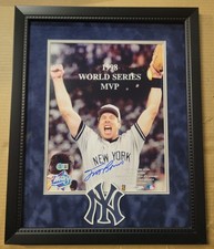  Scott Brosius  1998 World Series MVP Framed 11x14 Photo Autographed Beckett COA