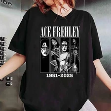 Ace Frehley RIP Rock and Roll Legend Solo Album Black Unisex T-Shirt S-5XL