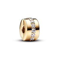 Pandora Charm 761972C01 Klare Funkelnde Linie Clip Vergoldet