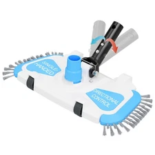 Enhanced Pool Vacuum Head with Direction-Control Swivel Handle, Stable-Mainta...