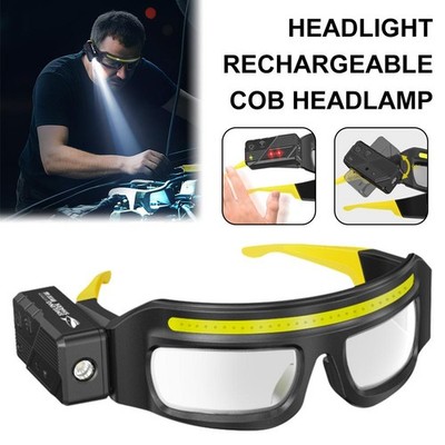 Portable Multi-functional Sensor Headlamp Glasses Light Type-C Rechargeabl  
