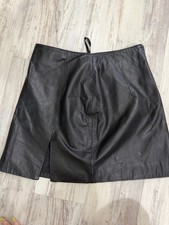 Vintage Wilsons Maxima Leather Mini Skirt Black 6 100 Genuine Leather