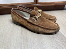 Men’s Vintage Gucci Tan Suede Horsebit Loafers Men's 43.5 E
