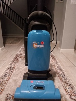 Hoover Widepath Tempo Upright Vacuum Blue Bagged Allergen Filtration Wand