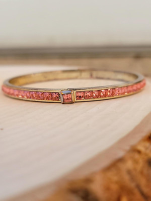 Six Vintage HENRI BENDEL Bangle and Bracelet Collection - Rose