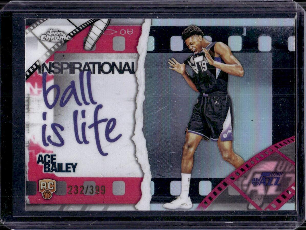 Ace Bailey 2025-26 Topps Chrome IP20 Inspirational Rookie Magenta Refractor /399