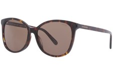 Image of Coach HC8271U 512073 Sunglasses Women's Dark Tortoise/Dark Brown Lenses 57mm