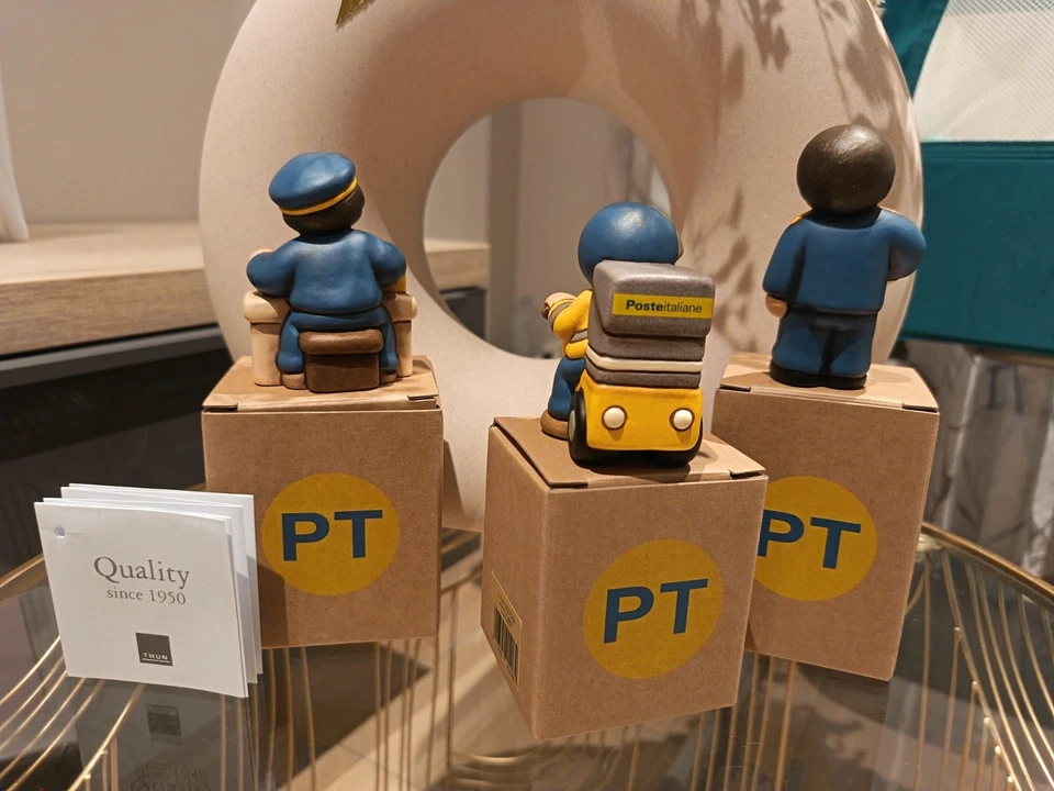 3 Statuine Thun Originali Poste Italiane Collezione 2025 Edizione Limitata - Immagine 2 di 4
