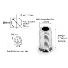 Padlock Capable Cam Lock for Various Cabinet Types Including Wood and Metal