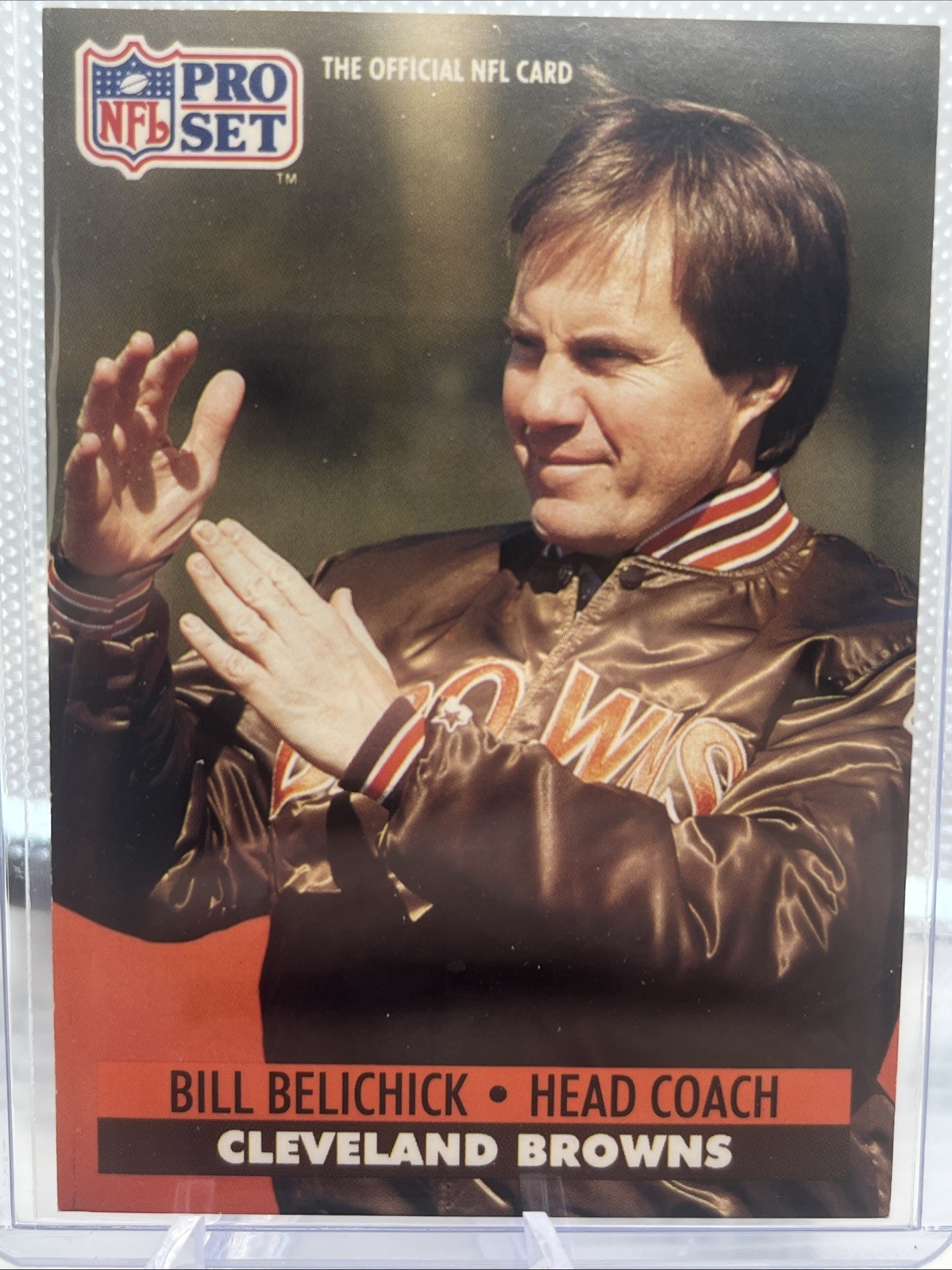 Bill Belichick 1991 Pro Set #126 Browns Patriots UNC RC Rookie UNC