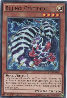 Yugioh Bujingi Tausendfüßler MP14-DE148 Common 1. Auflage NM x3 Play Set