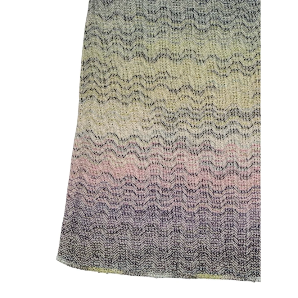 Falda lápiz Missoni para mujer 42 (mediana) tejida en zig zag ombre elástica vintage Foto 3 de 4