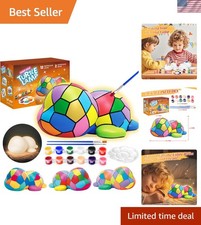 Turtle Lamp Painting Kit - Complete Art Supplies for Kids Age 5-12 , Fun Gift