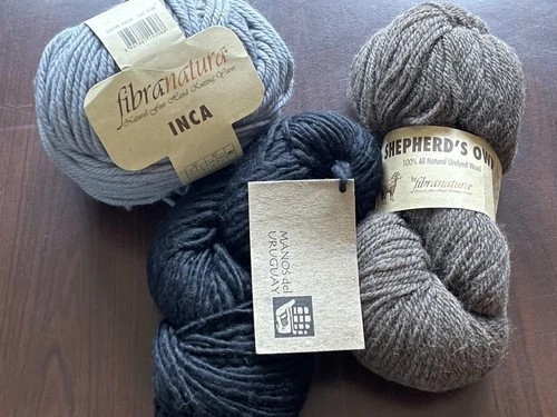 3 FIBRANATURA Shepherd's Own / Inca & MANOS del URUGUAY 100% Natural Fine Wool - product listing photo