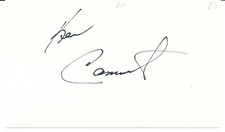 Ken Caminiti MVP Deceased Signed 3x5 Index Card Beckett