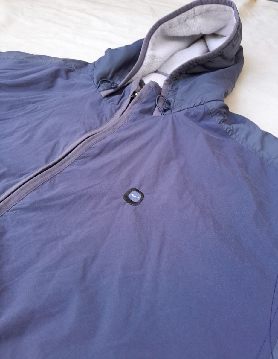 Vintage Nike Presto Jacket Mens Large Blue Fleece Lining