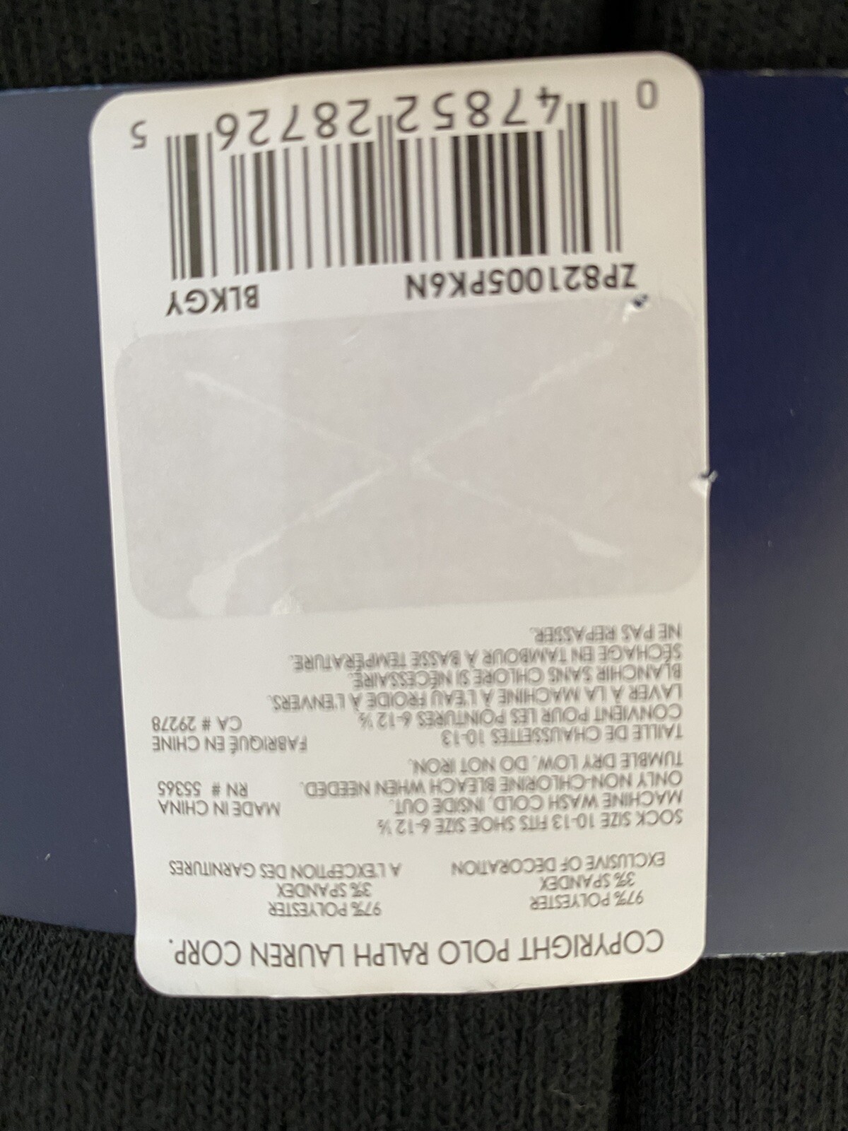 SAOLA POLO RALPH LAUREN CLASSIC SPORT SUOLA MEZZA AMMORTIZZATA UOMO TAGLIA 10 13 BLKGY