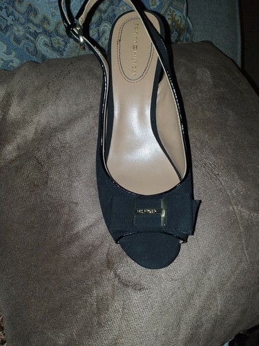 Tommy Hilfiger Mujer nhalia Alpargatas Sandalia de cuña Talla 7-7.5 Azul |  eBay