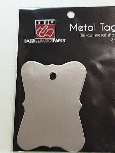 BBP Metal Tags die cut aluminum antique shapes 5 packs of 3 each paint embossNIP - Picture 7 of 7