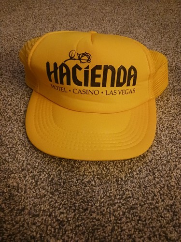 Vintage Hacienda Hotel Casino Las Vegas Trucker Hat Yellow
