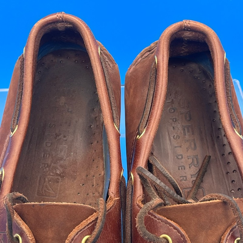 Sperry TopSider Boat Shoes Men's 12M Brown Leather 2 Eye Non Marking