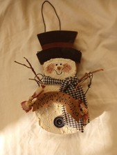 Hand Made Snowman Door Hanger