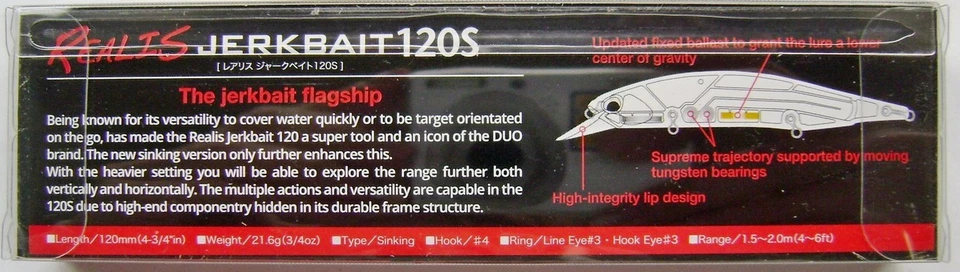 DUO Realis Jerkbait 120S SW, Farbe, Angeln,Japan,Wobbler,Köder,Hecht - Bild 4 von 4