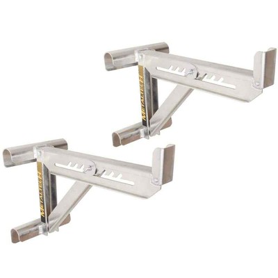Metaltech 2-Rung Ladder Jack 21.75''X16.75'' For Scaffold Extension Board (2-Pack)