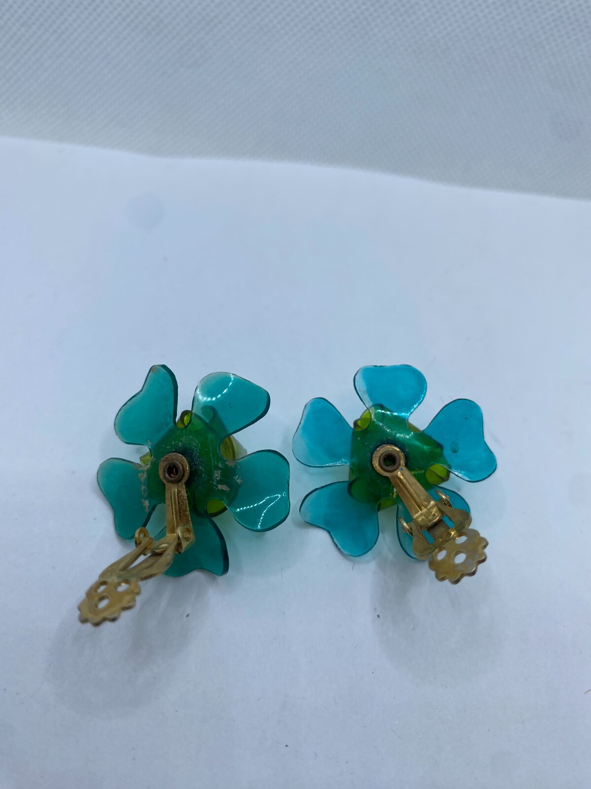 Vintage Translucent Celluloid Plastic Flower Clip… - image 6