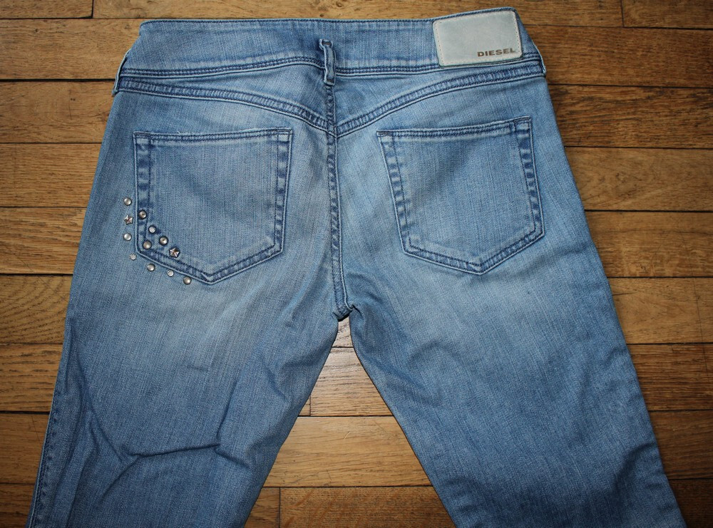 Jeans Diesel Femme Taille 38 Slim Bleu - Occasion Très Bon état, Authentique Garanti