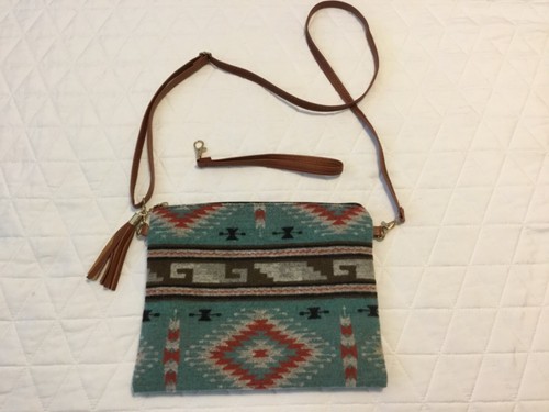 Western Indianer Saddle Blanket Crossbody Clutch Tasche Handtasche