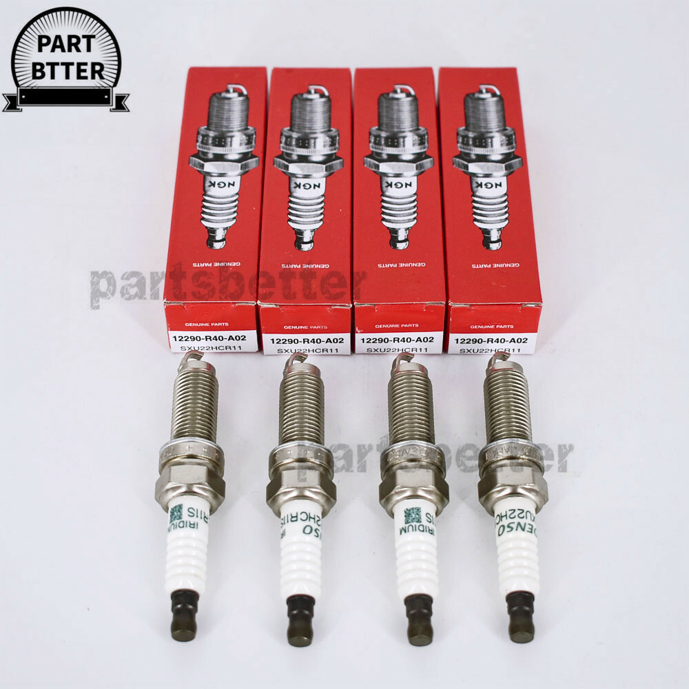 4PCS Spark Plug Iridium For Denso ACCORD CIVIC 12290R40A02