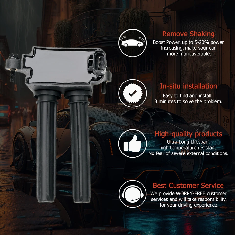 8X Ignition Coils+16Spark Plugs fits Dodge Charger Chrysler RAM 1500 Jeep UF504 Foto 4 de 4