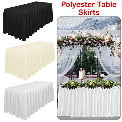 Tischrock Rechteck Tischdecke Spandex Tischdecke für Bankette Hochzeit Party