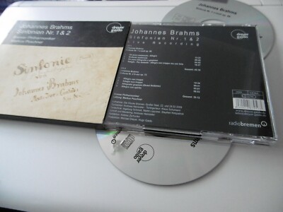 BRAHMS SYMPHONY 1 & 2 OP. 68 OP. 73 BREMER PHIL MARKUS POSCHNER 2 CD ALBUM  