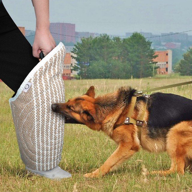 Durable Jute Dog Training Leg Sleeve Protection with Bite Resistant For