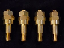 4 PCS GM LONG BATTERY SIDE POST ADAPTER GOLD POSITIVE NEGATIVE CONNECTOR GM38L