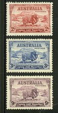 Australia   1934   Scott #147-149    Mint Lightly Hinged Set