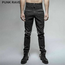 PUNK Men pants Trousers High Waist Steampunk Victoria Aristocrat Gothic Regency