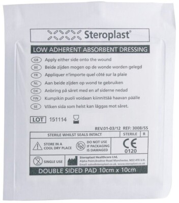 MED'S 25 COMPRESSE STERILI DI GARZA IDROFILA 10X10 CM PER MEDICAZIONE - Foto 2