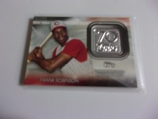 2021 Topps Series 2, 70th Anniversary Logo Patch, Frank Robinson #T70P-FR, Reds
