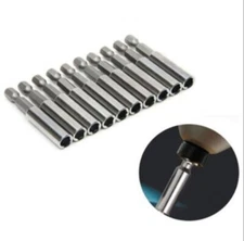 10Pcs Compact Magnetic Bit Tip Extensions Holder 1/4" Hex Shank Drive Guide N513
